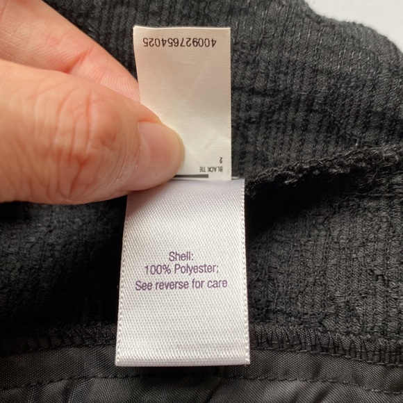 Jennifer Lopez Textured Black Skirt Sz 2 - Picture 9 of 9